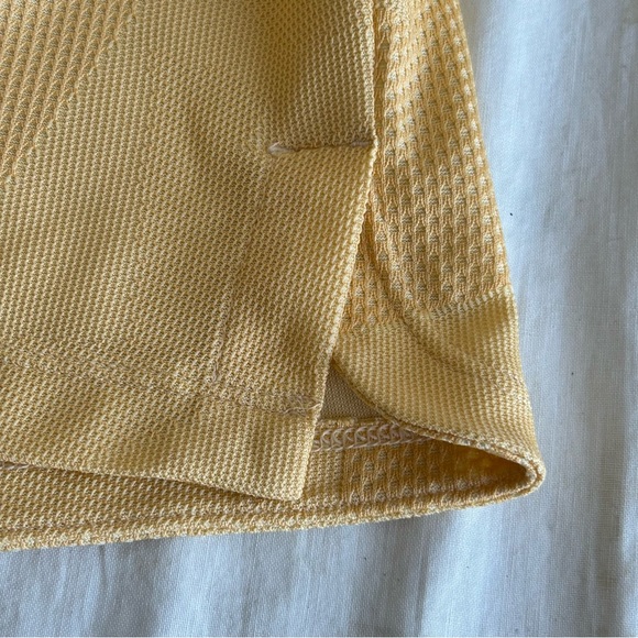 Nike Men's Dri Fit Mustard Yellow Textured Polo Shirt - Picture 10 of 15